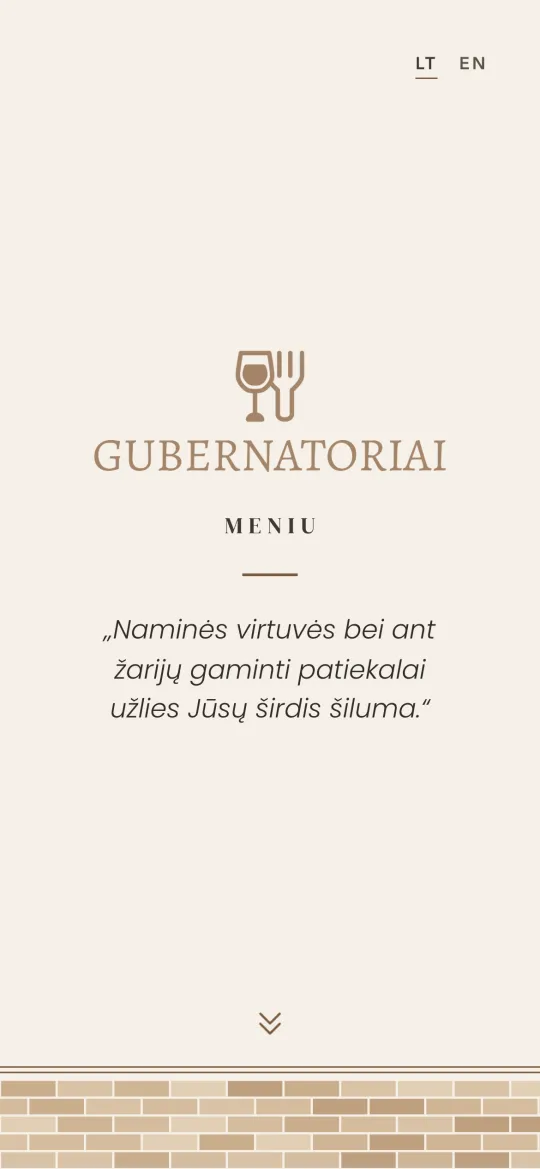 Gubernatoriai meniu